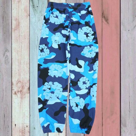 Classic Men's Denim Tears Pants Blue - Picture 2 of 4